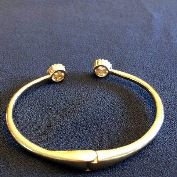 AUTHENTIC Kate Spade Gold Tone Bracelet With Sparkling Crytals. - Picture 4 of 8